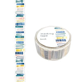 MIND WAVE -  Die-Cut Masking Tape - Washi tape troquelada | Book Blue