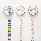 MIND WAVE -  Die-Cut Masking Tape - Washi tape troquelada | Book Blue