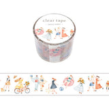MIND WAVE -  Adhesive Tape Transparent de 30mm | Natsufuku (summer clothes)