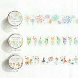 MIND WAVE -  Adhesive Tape Transparent de 30mm | Natsufuku (summer clothes)