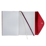 ARTEBENE - MAJOIE Cuaderno A5 Piel Vegana Croc | Hojas con puntos | Fucsia