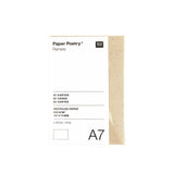 Rico Design - Paper Poetry Renew Pack de 5 Tarjetas A7 220 g/m² | Cappuccino