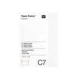 Rico Design - Paper Poetry Renew Pack de 5 Sobres C7 120 g/m² |  Offwhite / Rose Gold