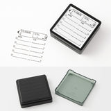 Midori - Paintable Stamp Pre-inked Planning