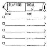 Midori - Paintable Stamp Pre-inked Planning