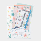 Midori - 3 Pocket Folder A4 | Flowers