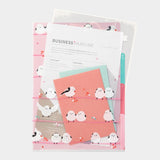 Midori - 3 Pocket Folder A4 | Birds