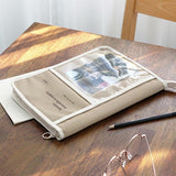 Iconic -  Cottony Book Pouch (11 pulgadas) | Beige