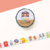 MIND WAVE -  Die-Cut Masking Tape | Kotorimachi Shotengai Public Bath