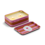 Paddywax - Vela Aromática  6oz/184g  Printed Tin Candle Sun - Orange Blossom