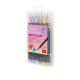 Legami - Set of 12  Brush Markers | Pastel