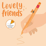 Legami - Bolígrafo de Gel - Lovely Friends | TIGER - Tinta Naranja
