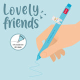 Legami - Bolígrafo de Gel - Lovely Friends | LLAMA - Tinta Azul Cielo