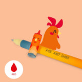 Legami - Set de 4 Bolígrafos de Gel Borrables | Farm Sweet Farm