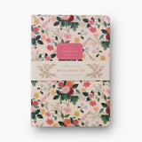Rifle Paper Co. - Stitched Notebooks Set de 3 Cuadernos | Hojas con Líneas | Dahlia