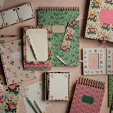 Rifle Paper Co. - Stitched Notebooks Set de 3 Cuadernos | Hojas con Líneas | Dahlia