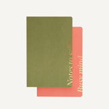 Kokonote -  Set de 2 Cuadernos A5 Basic Studio | Pesto Blossom