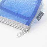 Midori - Pen & Tool Pouch Mesh Estuche Lápices | Blue