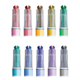 Kokuyo - Mark+ 2 Tone Subrayadores de Doble Punta | Set de 5 | Type 2