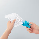 Kokuyo - Stapler Harinacs Compact Alpha grapadora de presión sin grapas | 5 Hojas | Negro