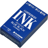 Platinum Pen - Ink Cartuchos de tinta Pack de 10 uds | Azul Oscuro