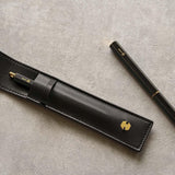 Ystudio - Vegan Leather Pen Pouch - Classic Reflect | Blue