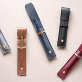 Ystudio - Vegan Leather Pen Pouch - Classic Reflect | Blue