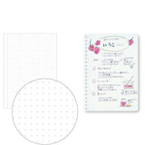 Kokuyo - Soft Ring Cuaderno con Anillas Flexibles | A5 Clear - Malla de Puntos
