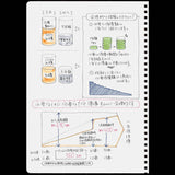 Kokuyo - Soft Ring Cuaderno con Anillas Flexibles | A5 Clear - Malla de Puntos