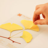 Appree - Notas Adhesivas | Hojas de Ginkgo Verde | Tamaño L