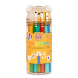 Legami - Set de 24 Lápices de Colores con Sacapuntas - Teddy Friends