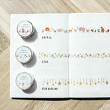 MIND WAVE -  Die-Cut Masking Tape - Washi tape troquelada | Cozy Animal