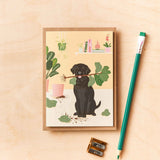 another studio - Tarjeta de felicitación | Labrador A game of fetch