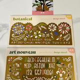 another studio - Plantilla Design Stencil | Botanical