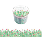 MIND WAVE -  Cinta adhesiva Transparente de 30mm | Canvas Flower Garden