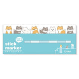 MIND WAVE - Notas Adhesivas Marcapáginas Stick | Shiba Dog