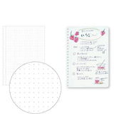Kokuyo - Soft Ring Cuaderno con Anillas Flexibles | B6 Clear - Malla de Puntos