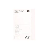 Rico Design - Paper Poetry Renew Pack de 5 Tarjetas A7 220 g/m² | Off White Rose Gold
