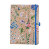 ARTEBENE - Notebook with Elastic Closure A5 | Dotted Pages | Wild Flowers