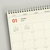 Iconic - Flow Planificador Mensual A4 2026 | Dic 25 - Dic 26 | Cream Yellow