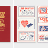 Traveler's Company - TRAVELER'S notebook Refill LOVE AND TRIP | Regular Size | Hojas lisas