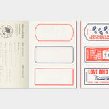 Traveler's Company - TRAVELER'S notebook Refill LOVE AND TRIP | Passport Size | Hojas lisas
