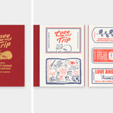 Traveler's Company - TRAVELER'S notebook Refill LOVE AND TRIP | Passport Size | Hojas lisas