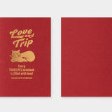 Traveler's Company - TRAVELER'S notebook Refill LOVE AND TRIP | Passport Size | Hojas lisas