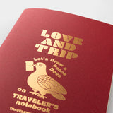 Traveler's Company - TRAVELER'S notebook Refill LOVE AND TRIP | Regular Size | Hojas lisas