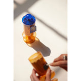 Paddywax - Soporte de cerillas de vidrio con cerillas de seguridad de 6,5 cm (140 unidades) - Funky Amber