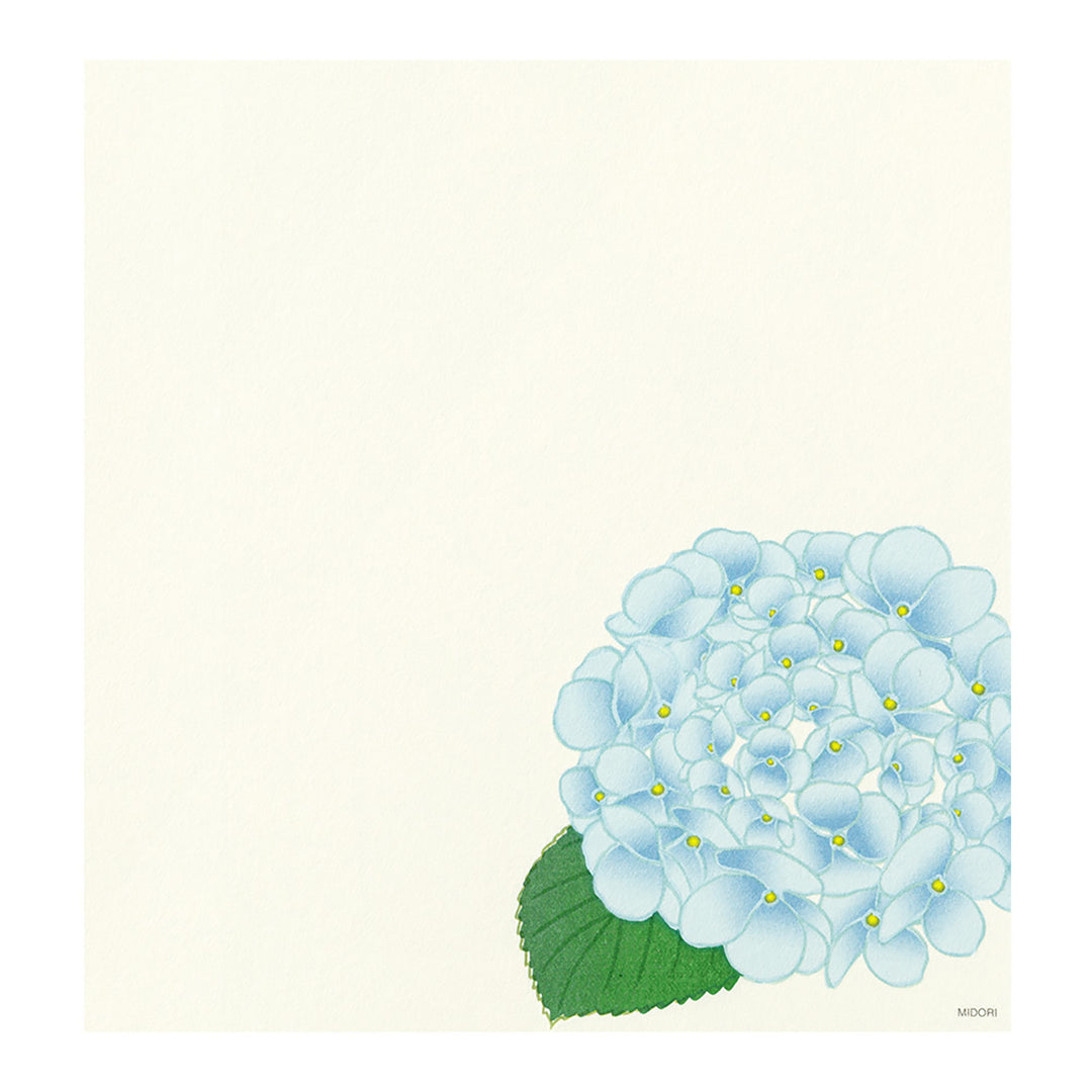 Midori - Bloc de papel para cartas Florales Kami 4 diseños | Summer Flowers
