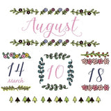 Midori - Paintable Rotating Stamp Motif  - Sello de Flores decorativas