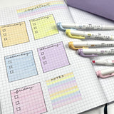 Zebra - Mildliner Pastel | Set de 5 Subrayadores | Gentle