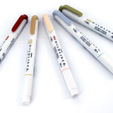 Zebra - Mildliner Pastel | Set de 5 Subrayadores | Neutral Set